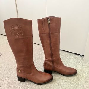 Leather Franco Sarto boots size 8 in great condition